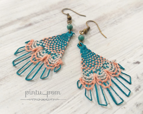 ✨アジアンエスニックピアス✨ハンドメイド ital-village_hmp-23