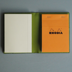 【新作特典】ほぼ日手帳レザーカバー　RHODIA メモパッドカバー　365デイズノート　カバー　文庫カバー　革 6枚目の画像