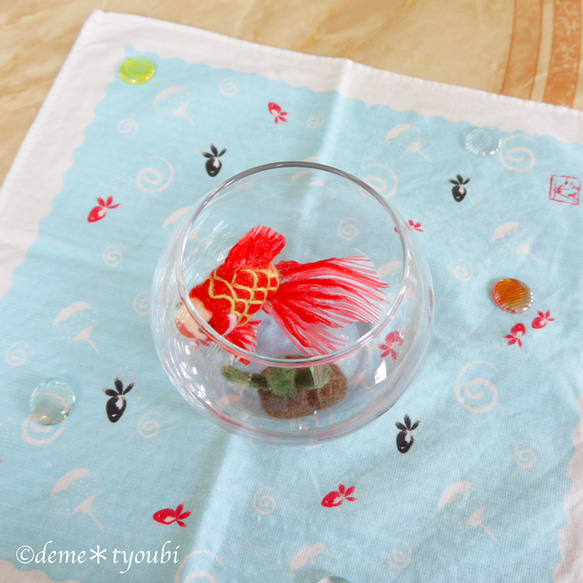 2.5Dの立体的な金魚オブジェ ., 金魚ブリック 2025版, Goldfish brick