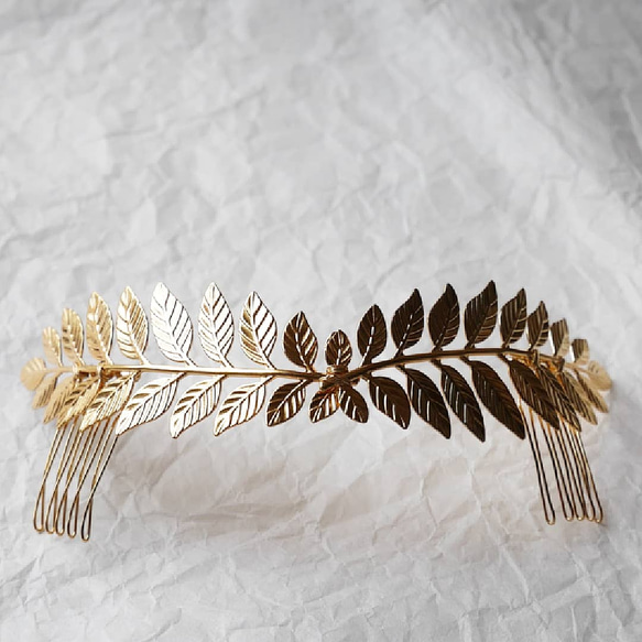 月桂樹のバックカチューシャヘアコーム ヘッドドレス（アクセサリー