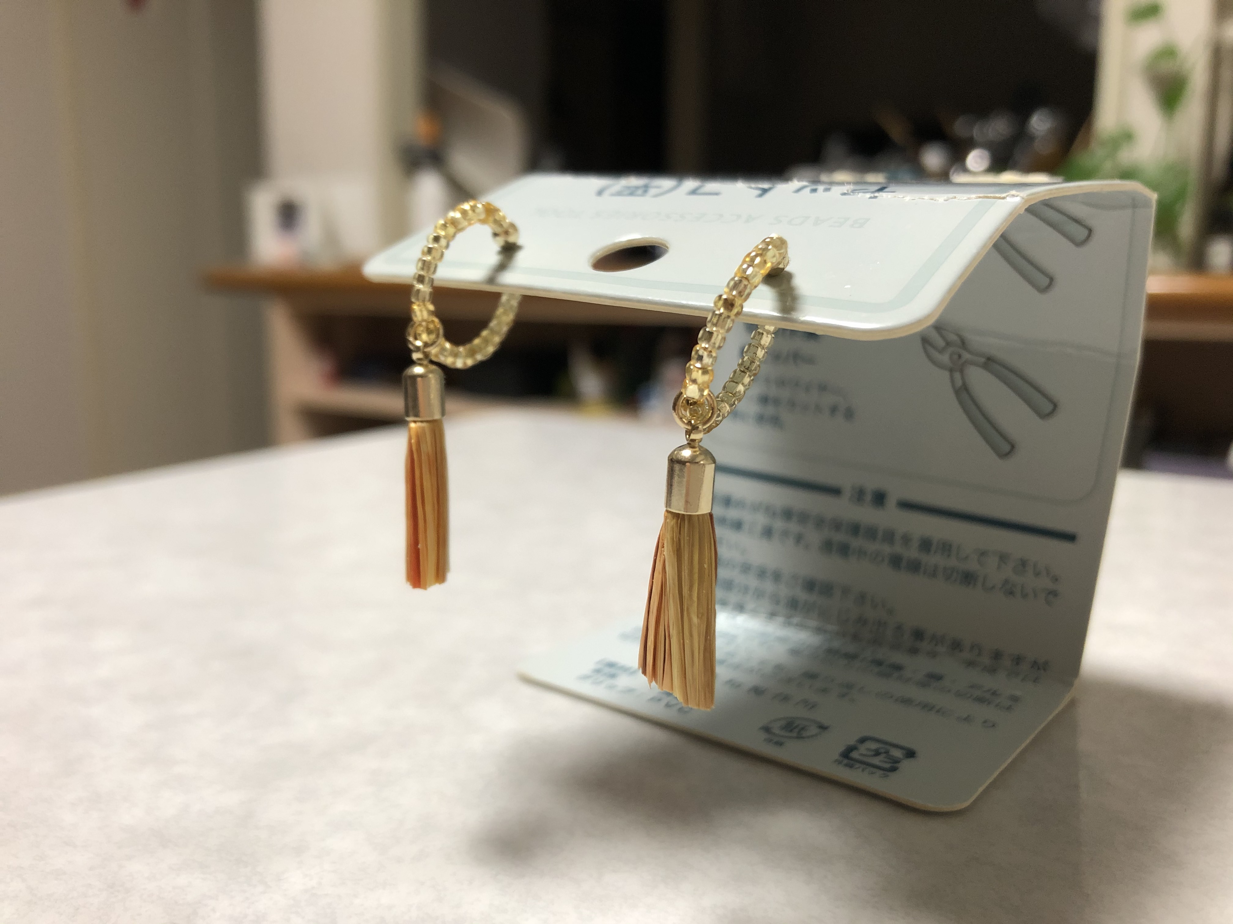 夫が初めて作ったイヤリング