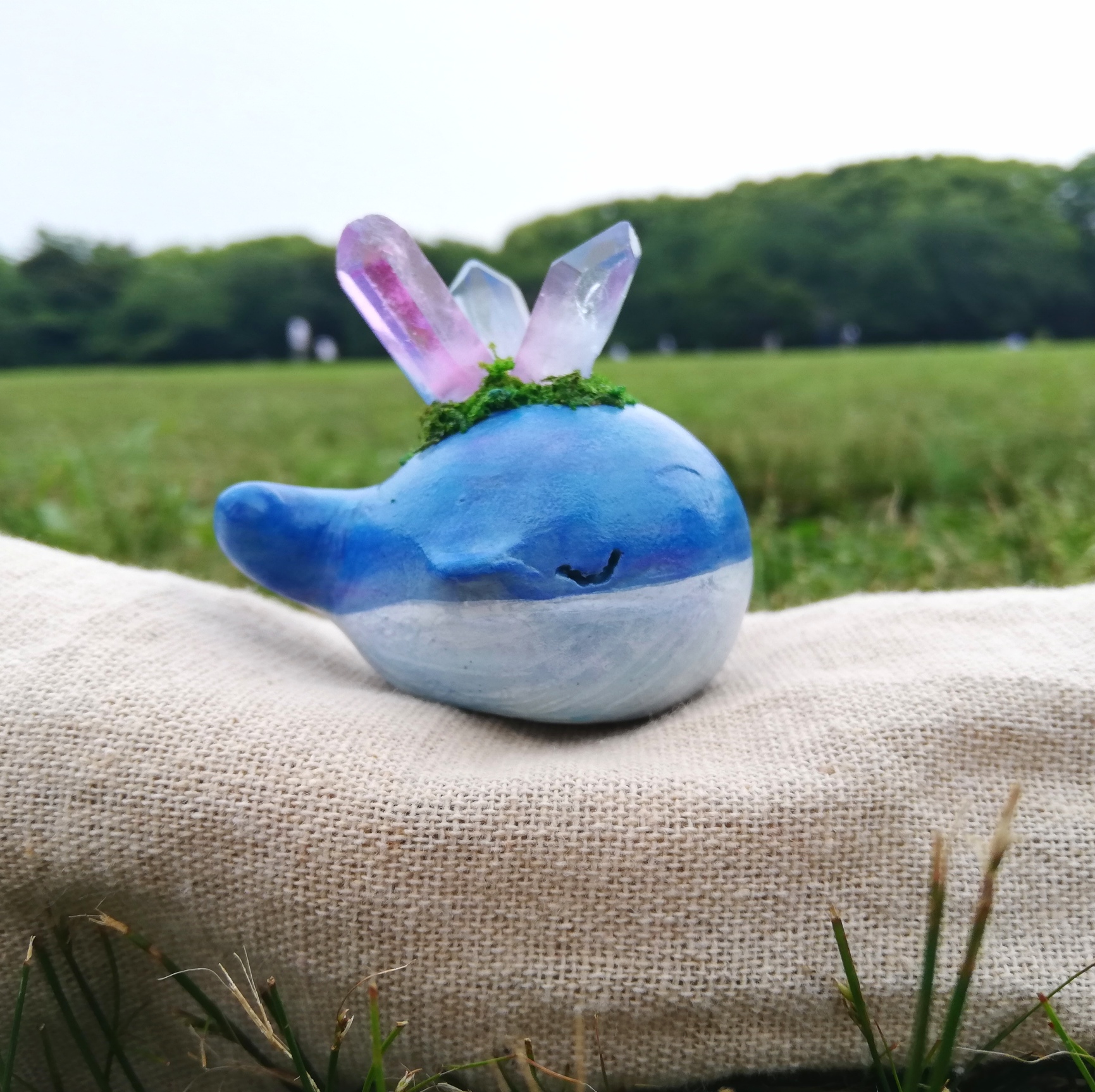 まんまるこくじら まんまるこくじら F.Whale(花柄クジラ）M#01 BLACK-301054