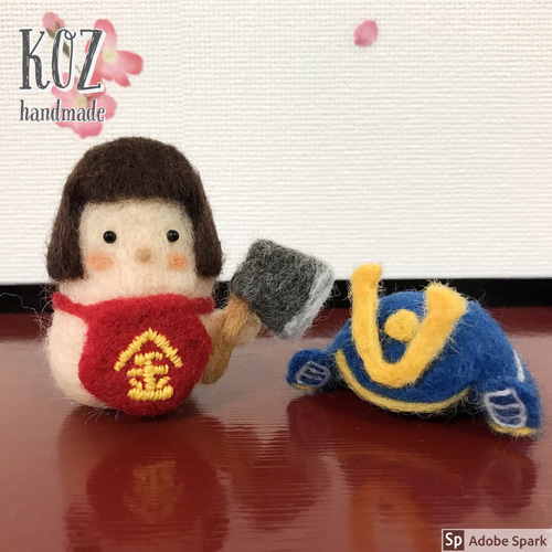 マイナーチェンジ＊羊毛フェルト＊端午の節句＊こどもの日＊金太郎