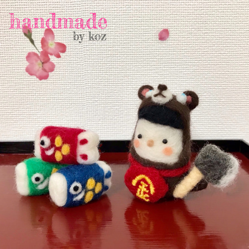 端午の節句┠('◎'зз)彡こどもの日★羊毛フェルト 羊毛フェルト＊端午の節句＊こどもの日＊こいのぼり 羊毛フェルト koz