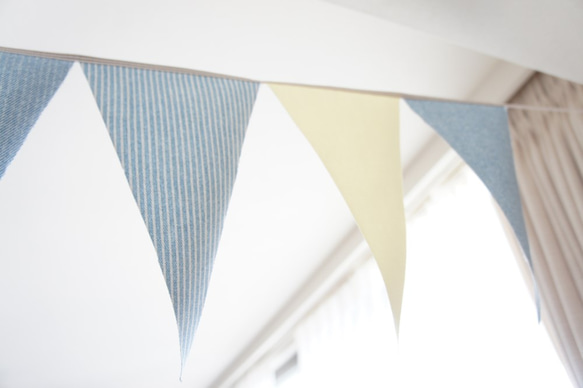 布ガーランド 290cm フラッグ 旗 結婚式 パーティー キャンプ 店舗装飾