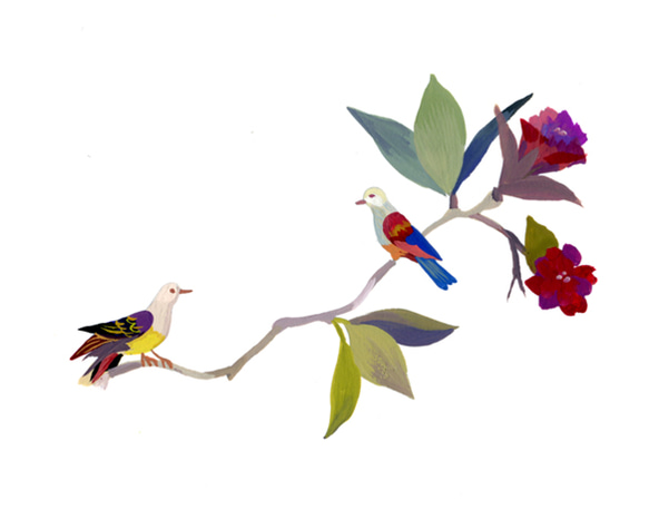 花と鳥 1枚目の画像