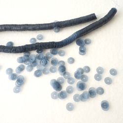 意大利製造的亮片5毫米牛仔藍＃CV11-D.BU5 /比維特·盧納維爾刺繡 第1張的照片