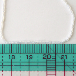 アンティークヴェネチアンビーズ クリアオパール 16/0 #AP24-CO/ オートクチュール刺繍 4枚目の画像