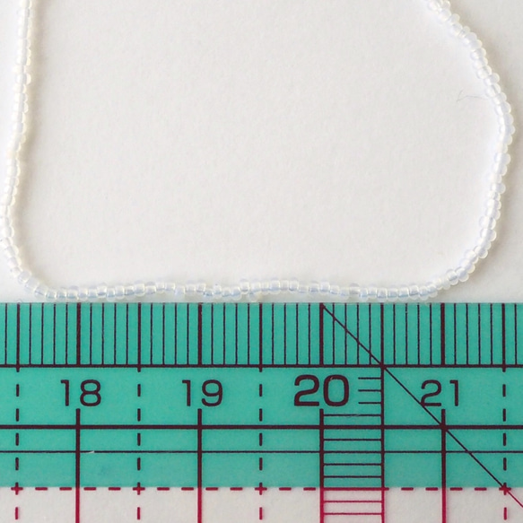 アンティークヴェネチアンビーズ クリアオパール 16/0 #AP24-CO/ オートクチュール刺繍 4枚目の画像