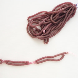 フランス製 スパンコール 3mm グレイッシュローズ（クリア系 / キュベット オートクチュール リュネビル刺繍 糸通し 2枚目の画像
