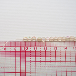 アンティークビーズ クリアオーロラ 半透明 フランス / オートクチュール刺繍 ヴィンテージ 4枚目の画像