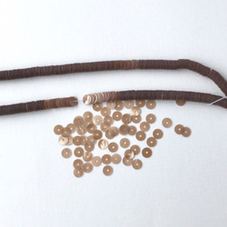 フランス製スパンコール 4mm マロンブラウン #PA02-M.BR4/パイエット オートクチュール刺繍 リュネビル刺繍 2枚目の画像