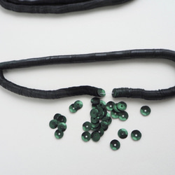 スパンコール 5mm マットグリーン #CV02-M.GR5 / キュベット オートクチュール刺繍 リュネビル刺繍 2枚目の画像