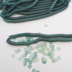 Piet 5mm Aqua Green＃PA19-A.GR5 /亮片高級時裝刺繡Luneville刺繡 第1張的照片