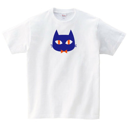 青い猫 Tシャツ 1枚目の画像