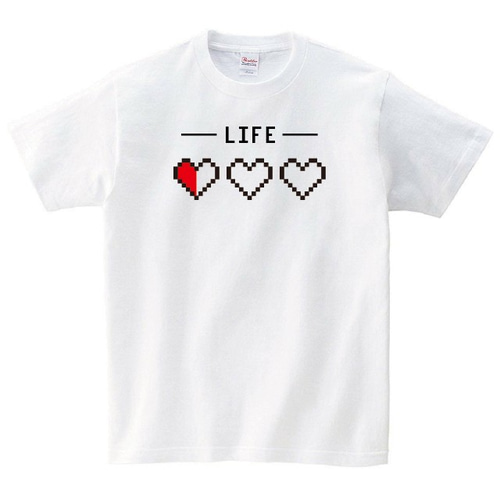 ライフゲージ ゲーム Tシャツ おもしろ メンズ レディース 半袖 写真