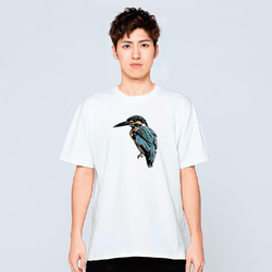 鳥 カワセミ Tシャツ メンズ レディース かわいい イラスト 夏 大きいサイズ 160 S M L XL 1枚目の画像