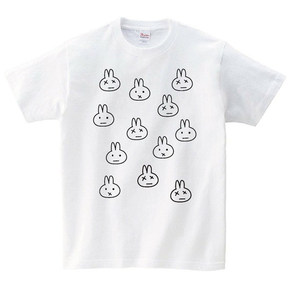 うさぎがいっぱい Tシャツ 1枚目の画像