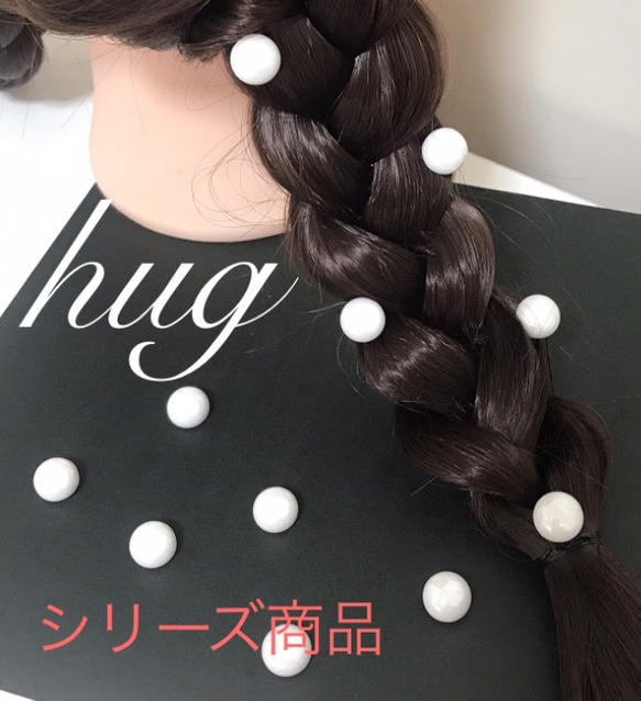 【Uピン】大粒パールのゴールドヘアピン 3枚目の画像