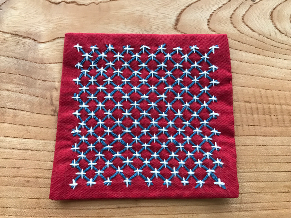 ⑺ 庄内刺し子のコースター その他インテリア雑貨 あーたんばーば 通販