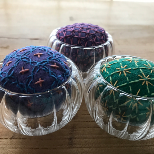 庄内刺し子の針山(針刺し ピンクッション) その他インテリア 庄内刺し子の針山(針刺し ピンクッション) その他インテリア