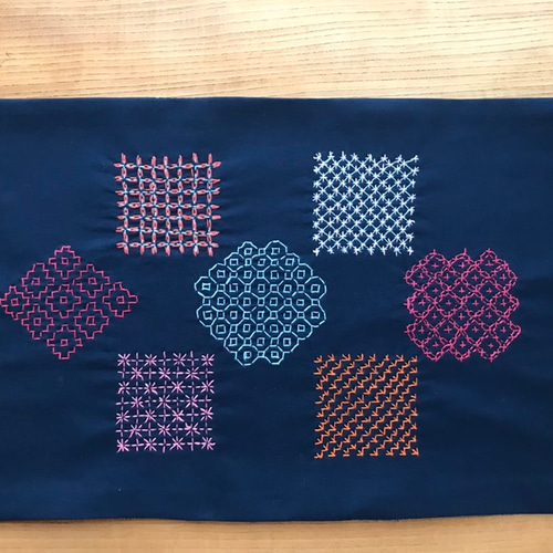 庄内刺し子のランチョンマット（ランナー） その他インテリア雑貨 あー