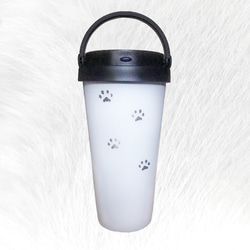 冬限定|私のカップに猫がいます|白猫500mlステンレス鋼魔法瓶カップ|コーヒーカップ|ドリンクカップ| 2枚目の画像