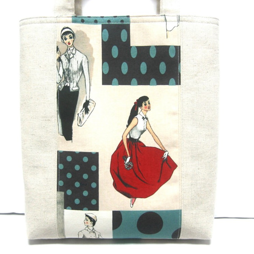 トートバッグ 小関鈴子監修 中原淳一デザインソレイユ 赤いスカートの