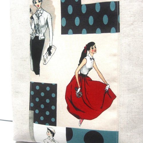 トートバッグ 小関鈴子監修 中原淳一デザインソレイユ 赤いスカートの