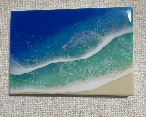 レジンアート海(とまと) 海のレジンアートコースター(恩納BLUE5色セット)｜レジン アート