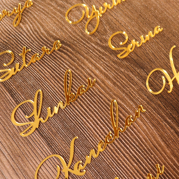 アクリル席札 筆記体ver 席次表・席札・メニュー表 Celestial Gift