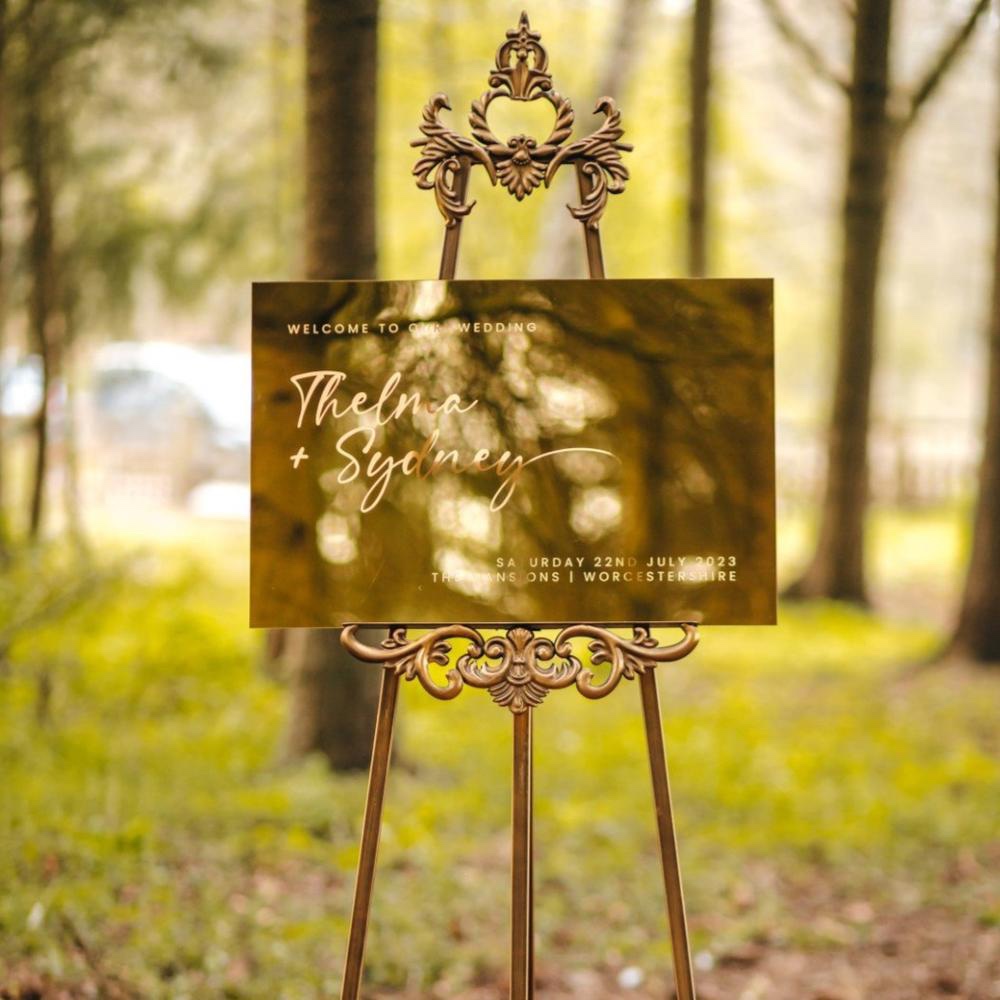 【ミラーゴールド】　ウェルカムボード