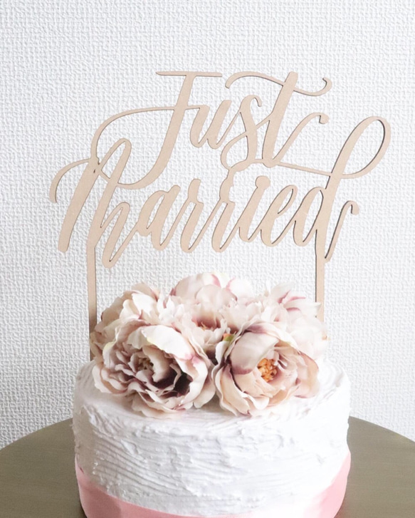 ♡Just Marriedケーキトッパー♡ ガーランド Celestial Wedding