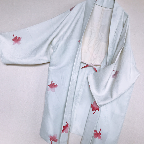 着物風 羽織 ホワイト