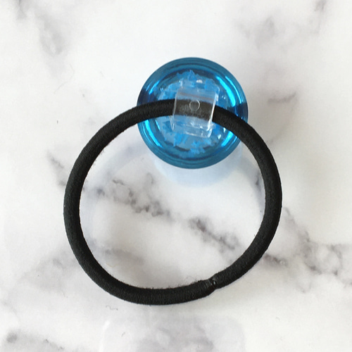 ゆきそら717*ヘアゴムA ゆきそら様専用717*ヘアゴムA 送料無料】空×雲×ヘアゴム 青空