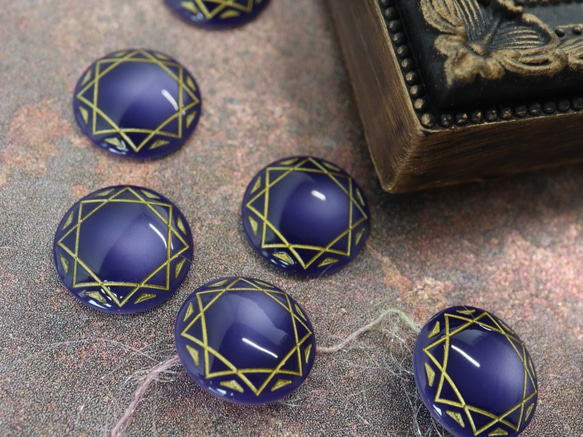 マジカル柄カボションA　#506　18mm　6個入り 人気・おすすめ｜売れ筋商品・話題商品におすすめ コスパ重視 安心配送 コスパ重視