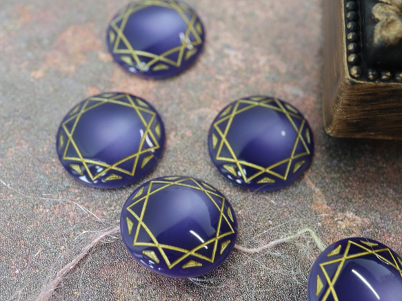 マジカル柄カボションA　#506　18mm　6個入り 人気・おすすめ｜売れ筋商品・話題商品におすすめ コスパ重視 安心配送 コスパ重視