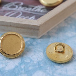 英国製デザインボタン(335)　ゴールド　15mmまたは21mm 5枚目の画像