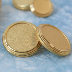 英国製デザインボタン(335)　ゴールド　15mmまたは21mm 8枚目の画像
