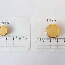 英国製デザインボタン(335)　ゴールド　15mmまたは21mm 10枚目の画像