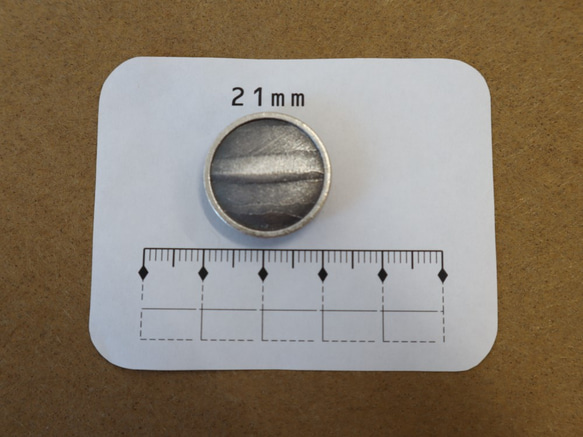 メタルボタン　21mm　2個入り（DC‐7510） 5枚目の画像