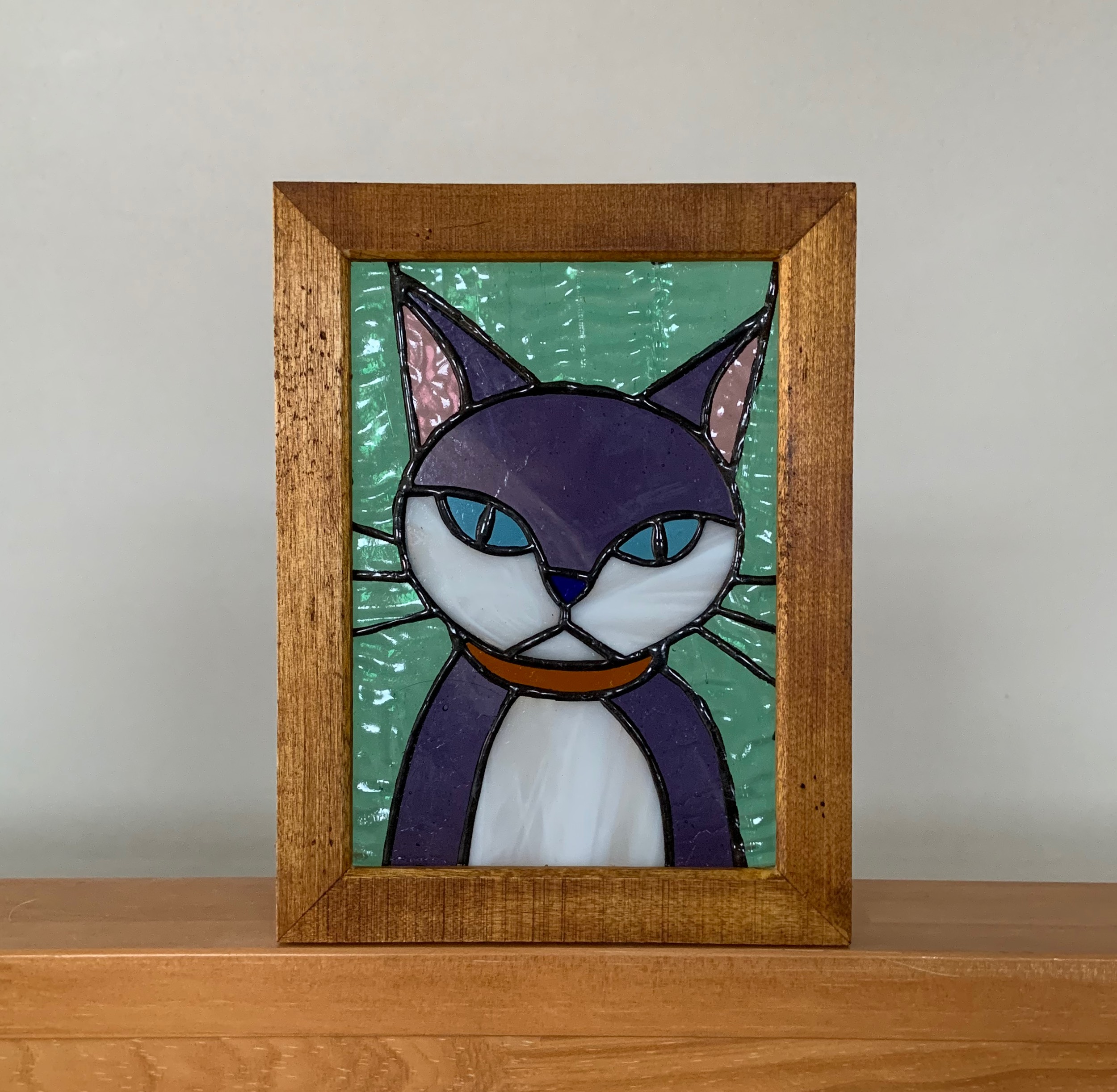 猫のステンドグラス 白黒猫 その他アート ADELY 通販 11838769