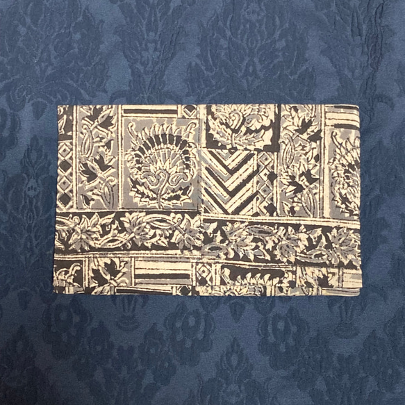 インド製カラムカリ柄＊御朱印帳入れ⑦ 2枚目の画像