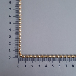 [1m] ボールチェーン 18gkp メッキ ニッケルフリー 4mm 2枚目の画像