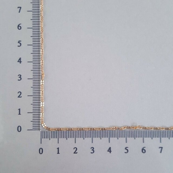 [1m] サージカルステンレス ペタル トンボチェーン 24kgp メッキ ニッケルフリー 3枚目の画像