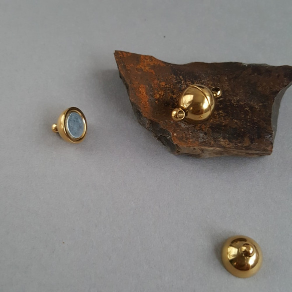 [1set] 10mm マグネット 留め具 サージカルステンレス  ニッケルフリー 4枚目の画像