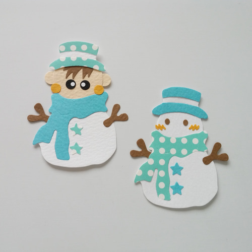 ★オーダー受付中★雪あそびセット★雪だるま★ダイカット★クラフトパンチ★ ☆オーダー受付中☆雪あそびセット☆雪だるま☆ダイカット☆クラフト