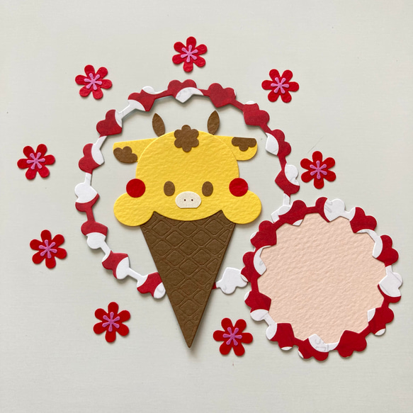 No.243☆アルバムクラフト春☆クラフトパンチ☆ハンドメイド