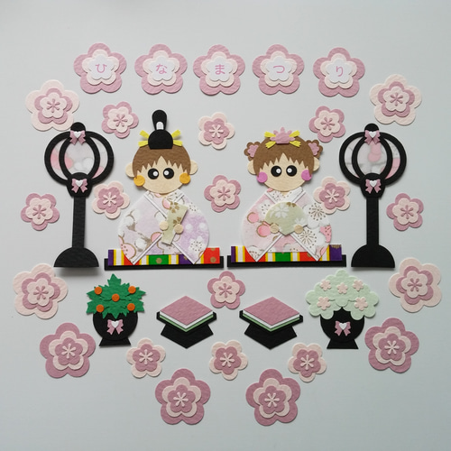 クラフトパンチひなまつり ☆ひなまつりAセット☆お雛様