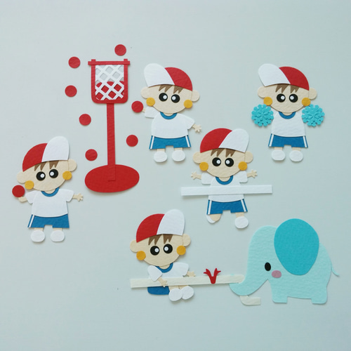 運動会☆クラフト☆アルバム☆クラフトパンチ☆男の子用 雑貨・その他
